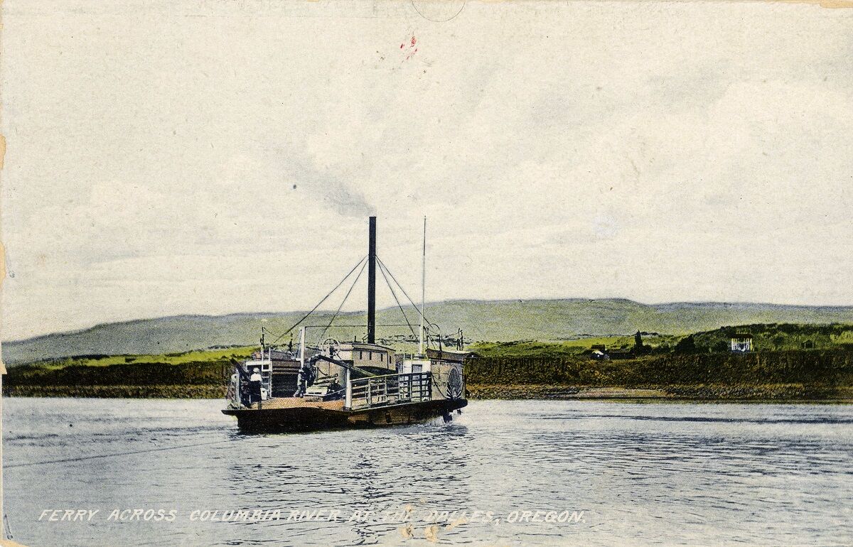 History: The Dalles postcard